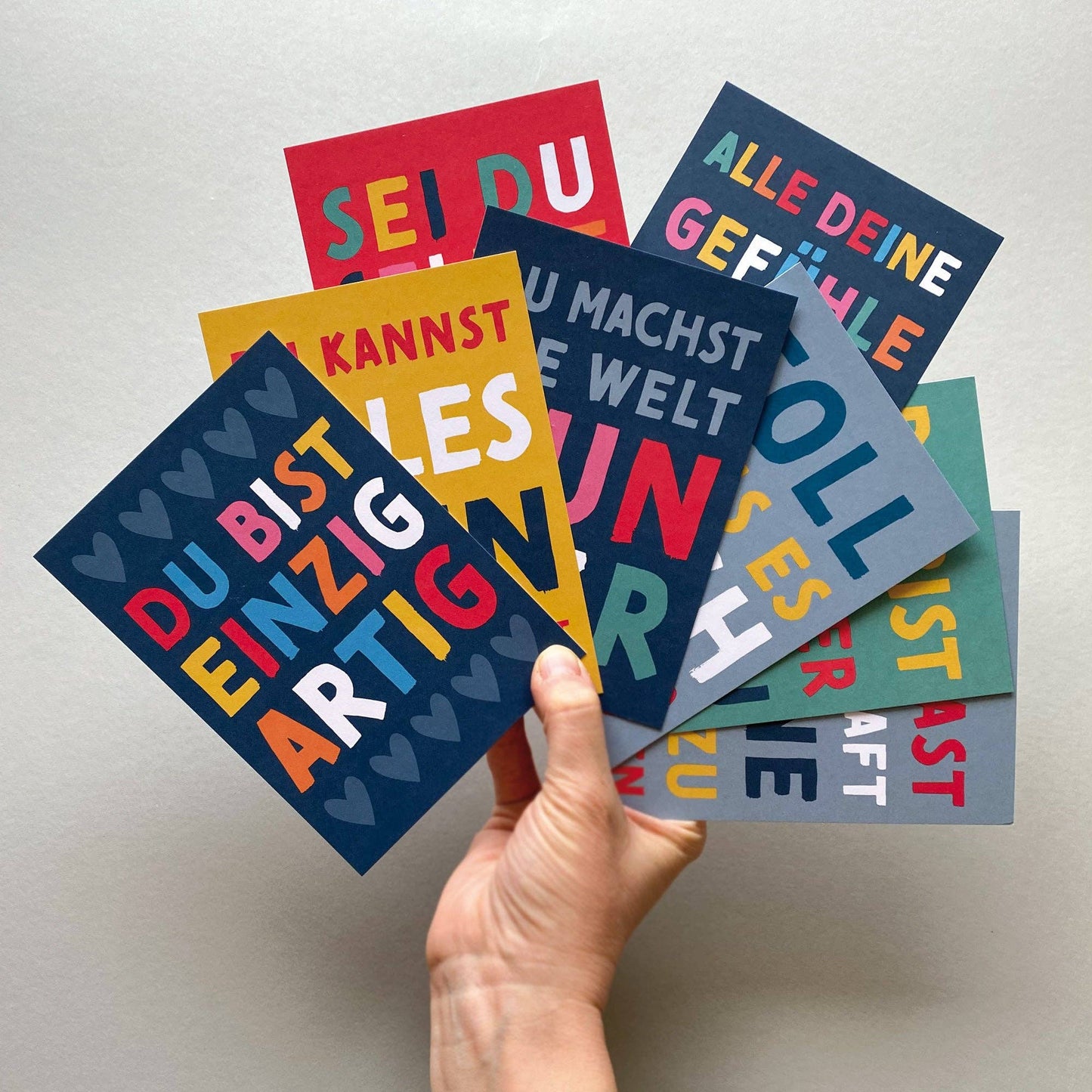 Mutmacher-Postkarten - bunt | 30 Karten