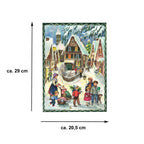 Adventskalender Weihnachten im Dorf von Sellmer A4, Lupe auf geöffnete Türchen