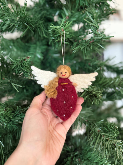 Filzdekoration - Weihnachtsengel