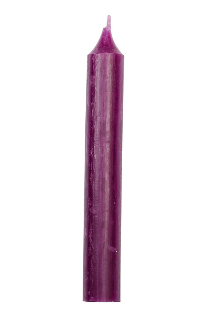 Kerze dunkellila (einfarbig)