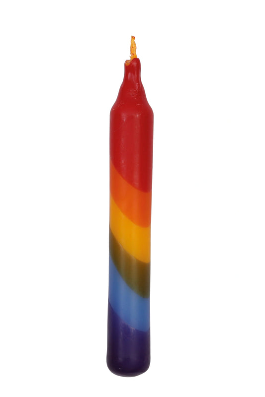 Kerze Regenbogen