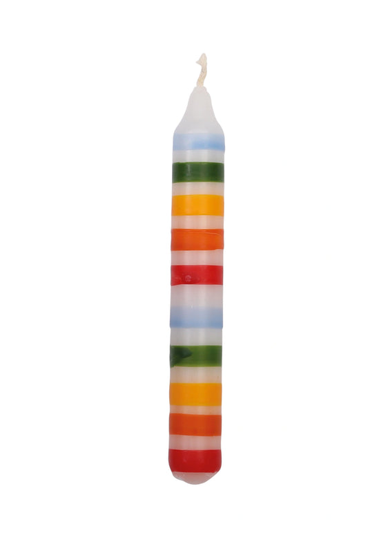 Kerze Ringelbunt