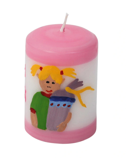 Lebenslicht Schulanfang - rosa