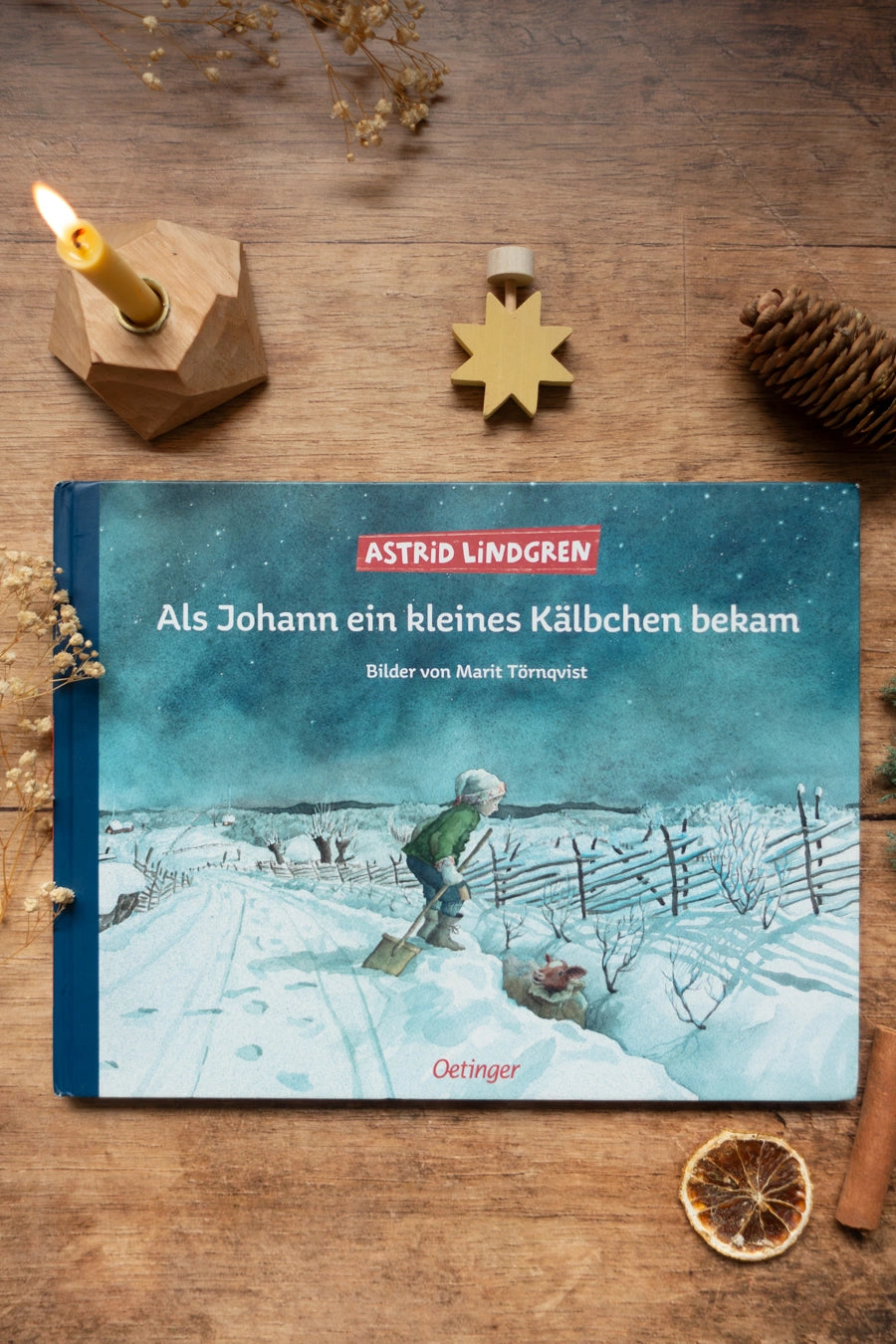Bilderbuch Als Johann ein kleines Kälbchen bekam von Astrid Lindgren, Cover