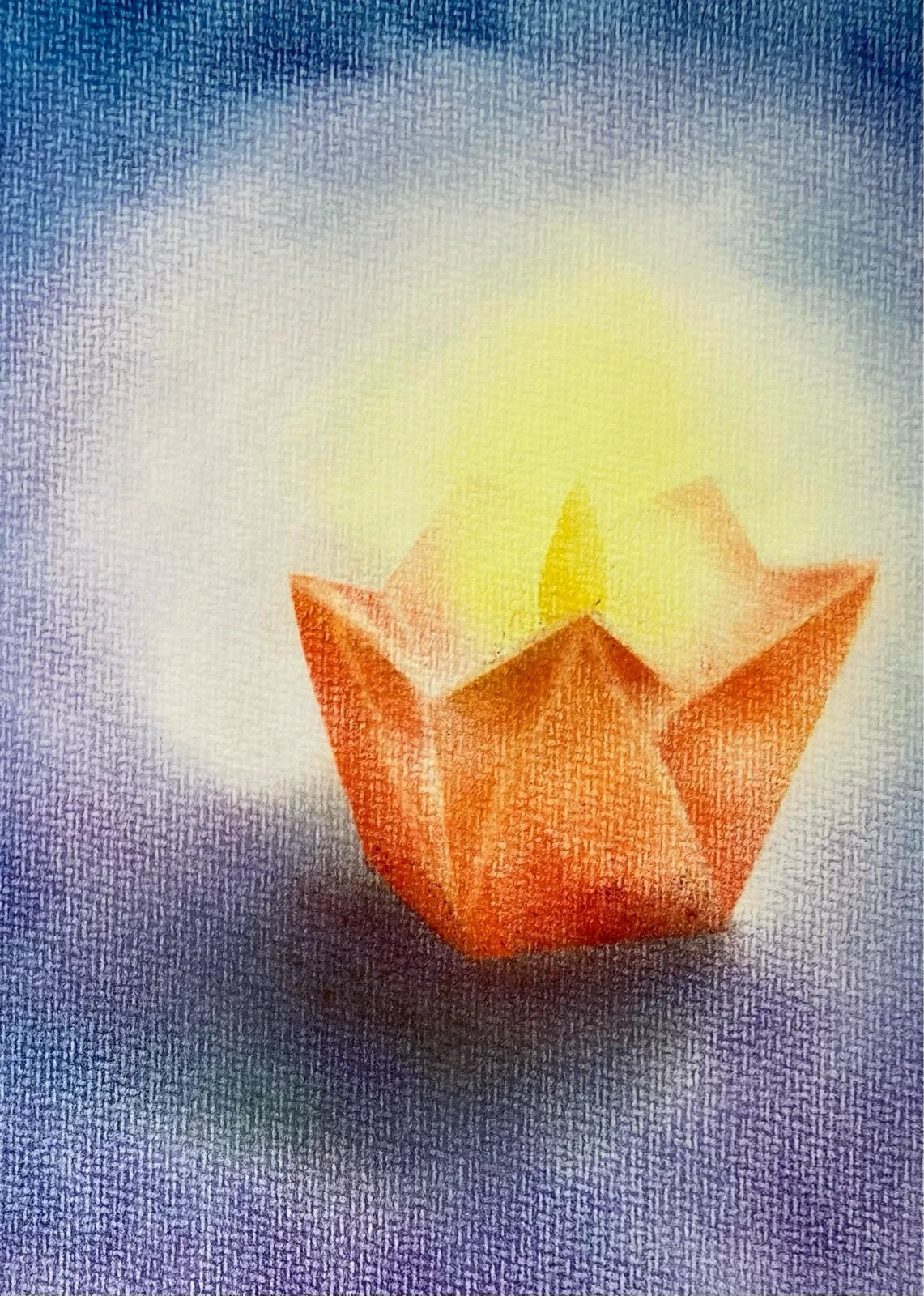 Postkarte Sternblütenlicht von Andrea Reiß: Sternblütenlicht zur Weihnachtszeit