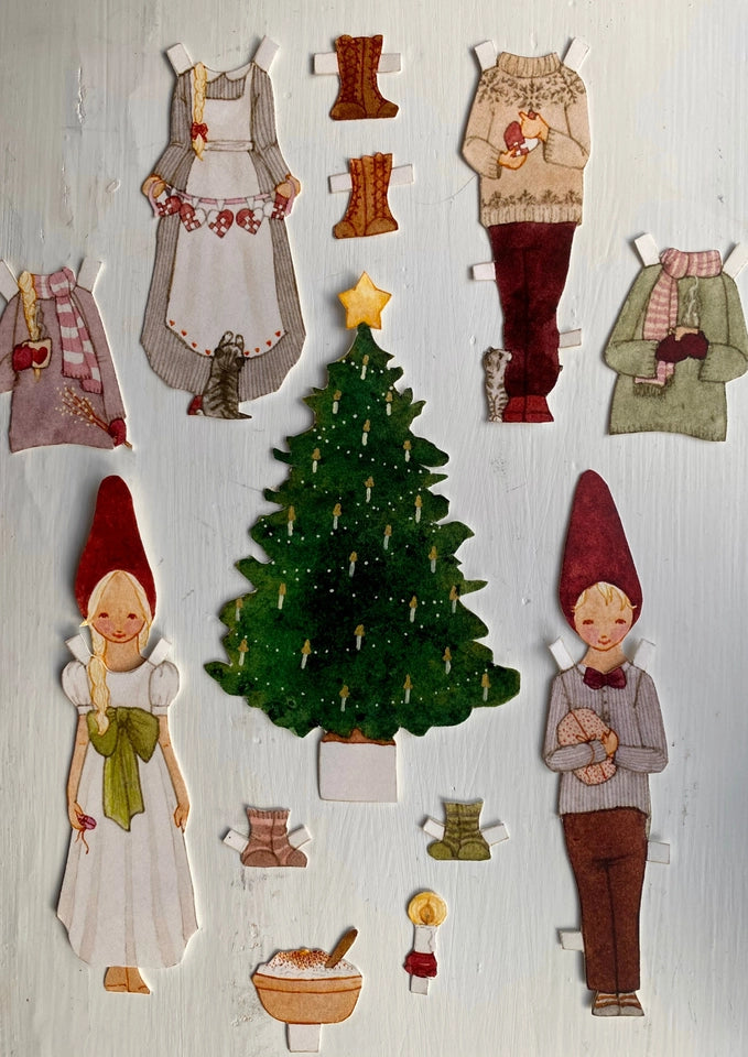 Ankleidepuppen Weihnachtselfen von Tall Hat Tales, Ansicht 2