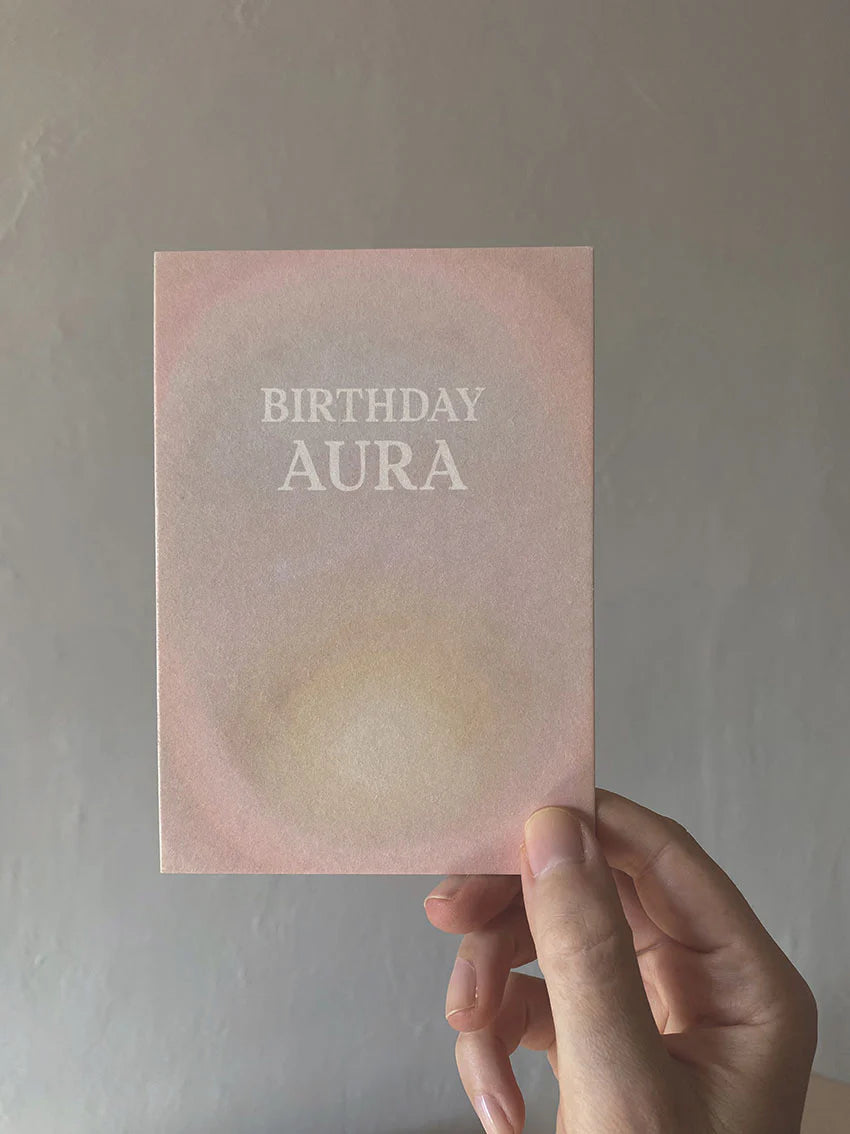 Postkarte Birthday Aura von Anna Cosma A6, Stimmungsbild