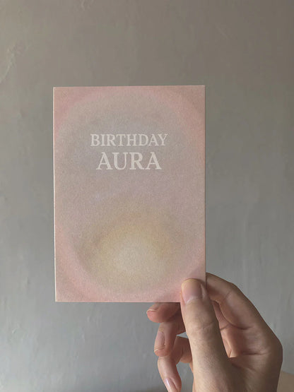 Postkarte Birthday Aura von Anna Cosma A6, Stimmungsbild