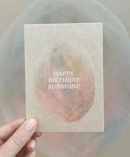 Postkarte Happy Birthday Sunshine von Anna Cosma A6, Stimmungsbild