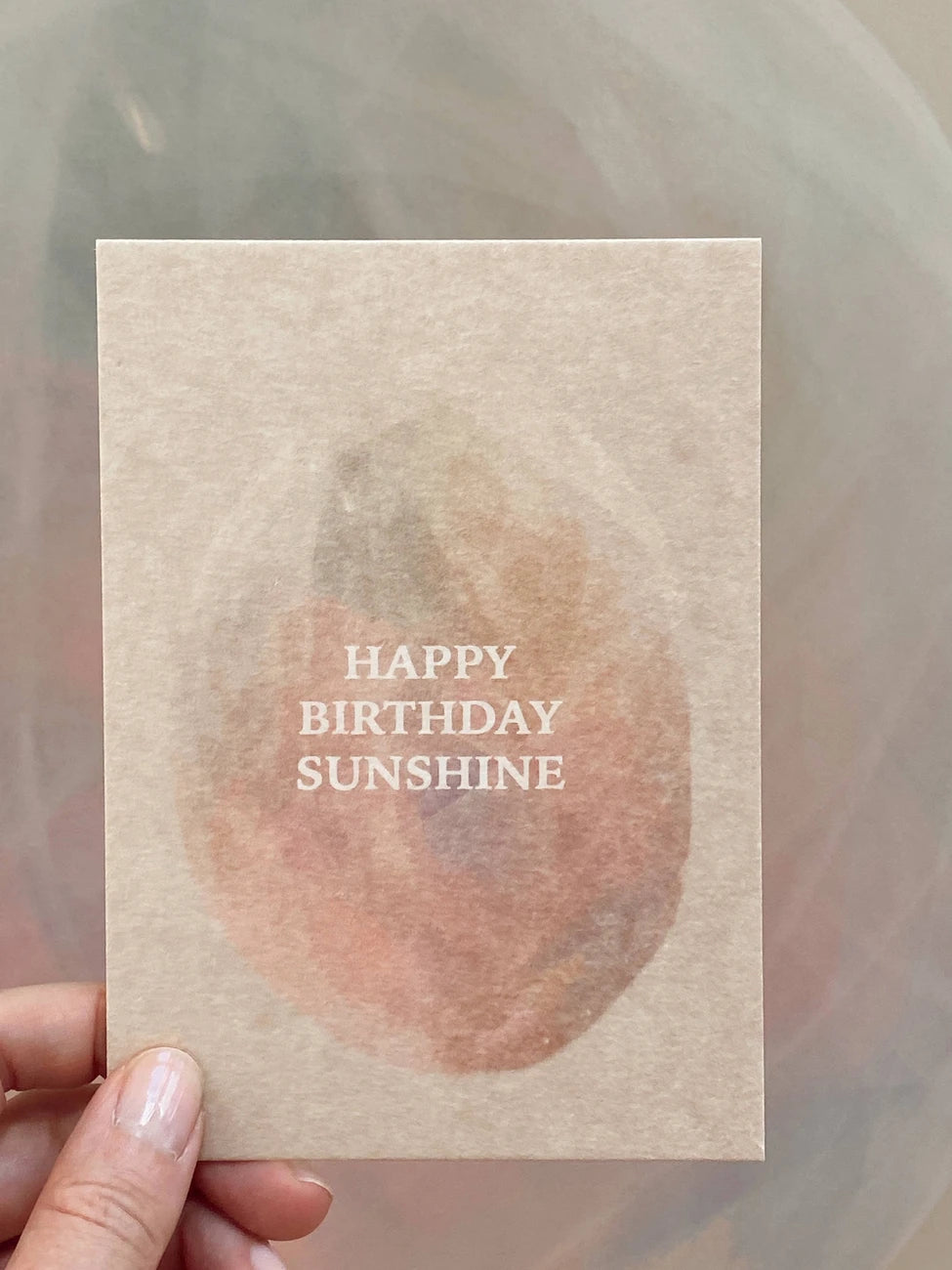 Postkarte Happy Birthday Sunshine von Anna Cosma A6, Stimmungsbild