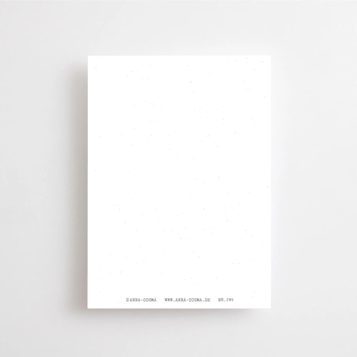 Postkarte It's a new day von Anna Cosma A6, Rückseite blanko mit kleinem Logo