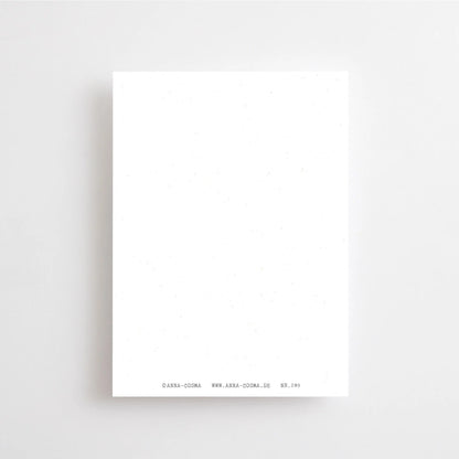 Postkarte It's a new day von Anna Cosma A6, Rückseite blanko mit kleinem Logo