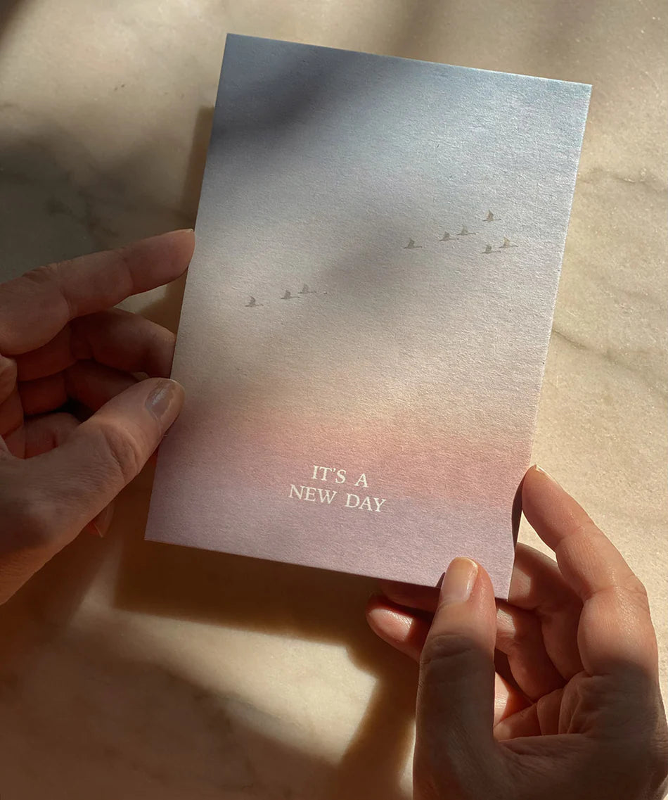 Postkarte It's a new day von Anna Cosma A6, Stimmungsbild