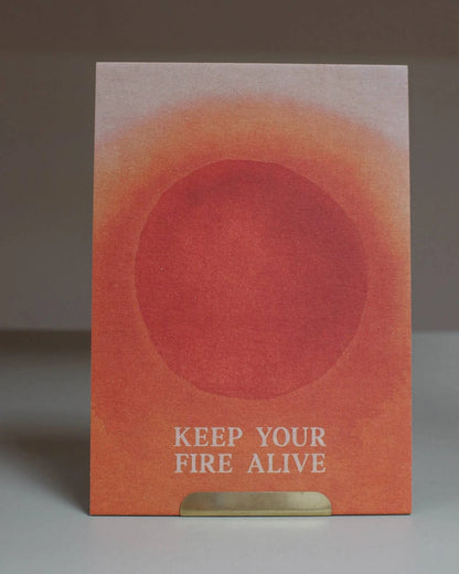 Postkarte Keep your fire alive von Anna Cosma A6, Stimmungsbild