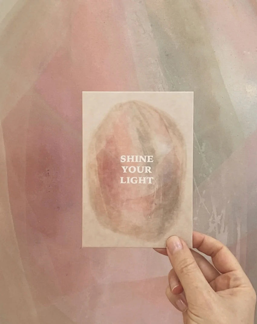 Postkarte Shine your light von Anna Cosma A6, Stimmungsbild