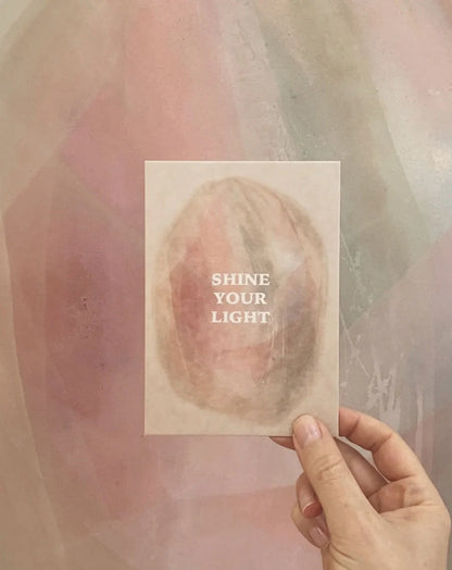 Postkarte Shine your light von Anna Cosma A6, Stimmungsbild