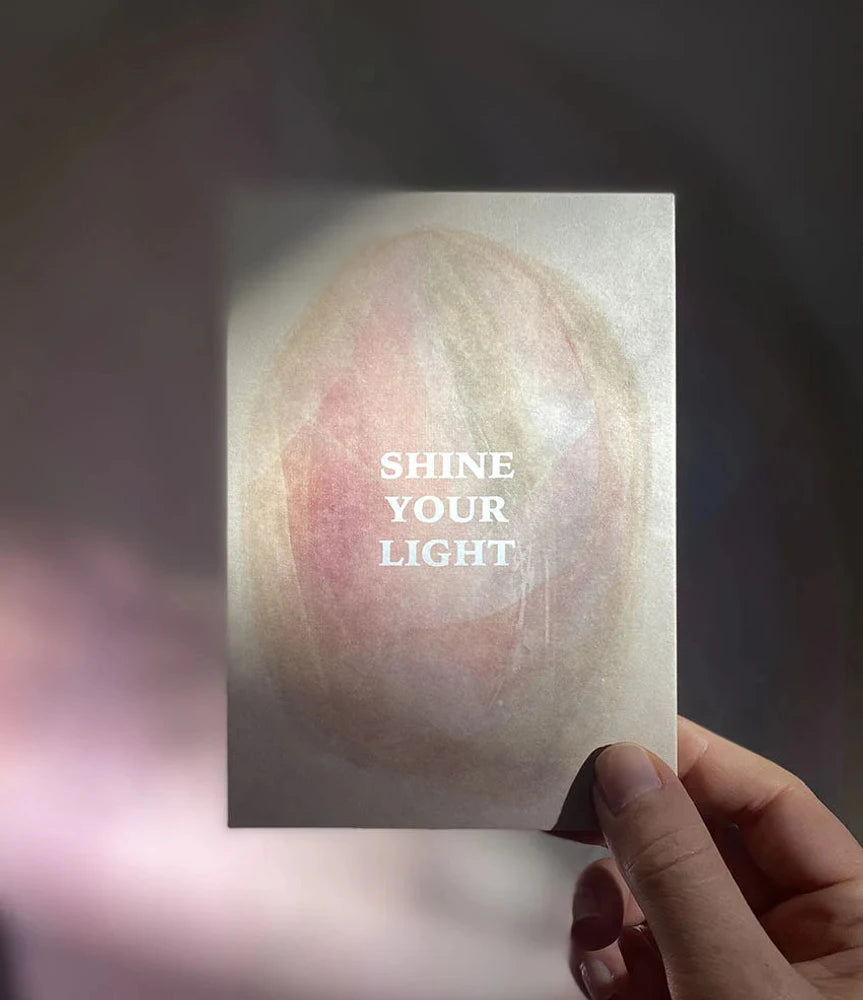 Postkarte Shine your light von Anna Cosma A6, Stimmungsbild