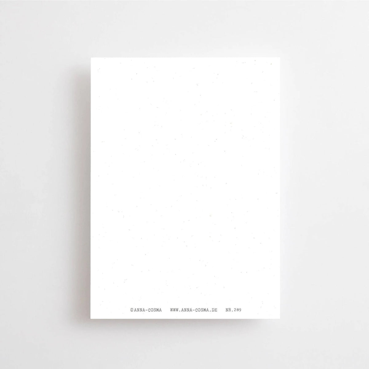Postkarte This is the beginning of anything you want von Anna Cosma A6, Rückseite blanko mit kleinem Logo