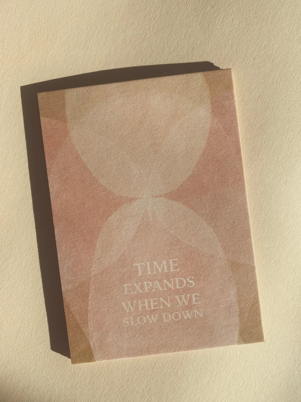 Postkarte Time expands when we slow down von Anna Cosma A6, Stimmungsbild