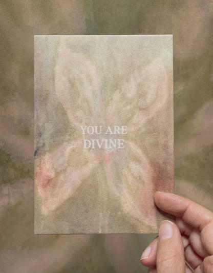 Postkarte You are divine von Anna Cosma A6, Stimmungsbild