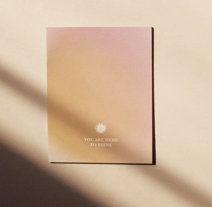 Postkarte You are here to shine – Solarplexus-Chakra von Anna Cosma A6, Stimmungsbild