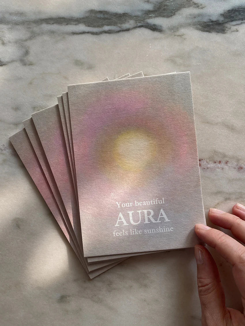 Postkarte Your beautiful aura feels like sunshine von Anna Cosma A6, Stimmungsbild