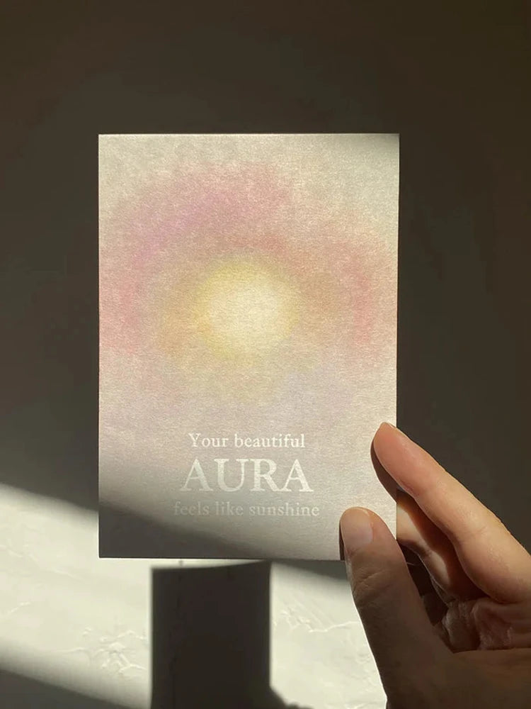 Postkarte Your beautiful aura feels like sunshine von Anna Cosma A6, Stimmungsbild