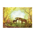 Postkarte Ponyfamilie von Anne Hunold A6