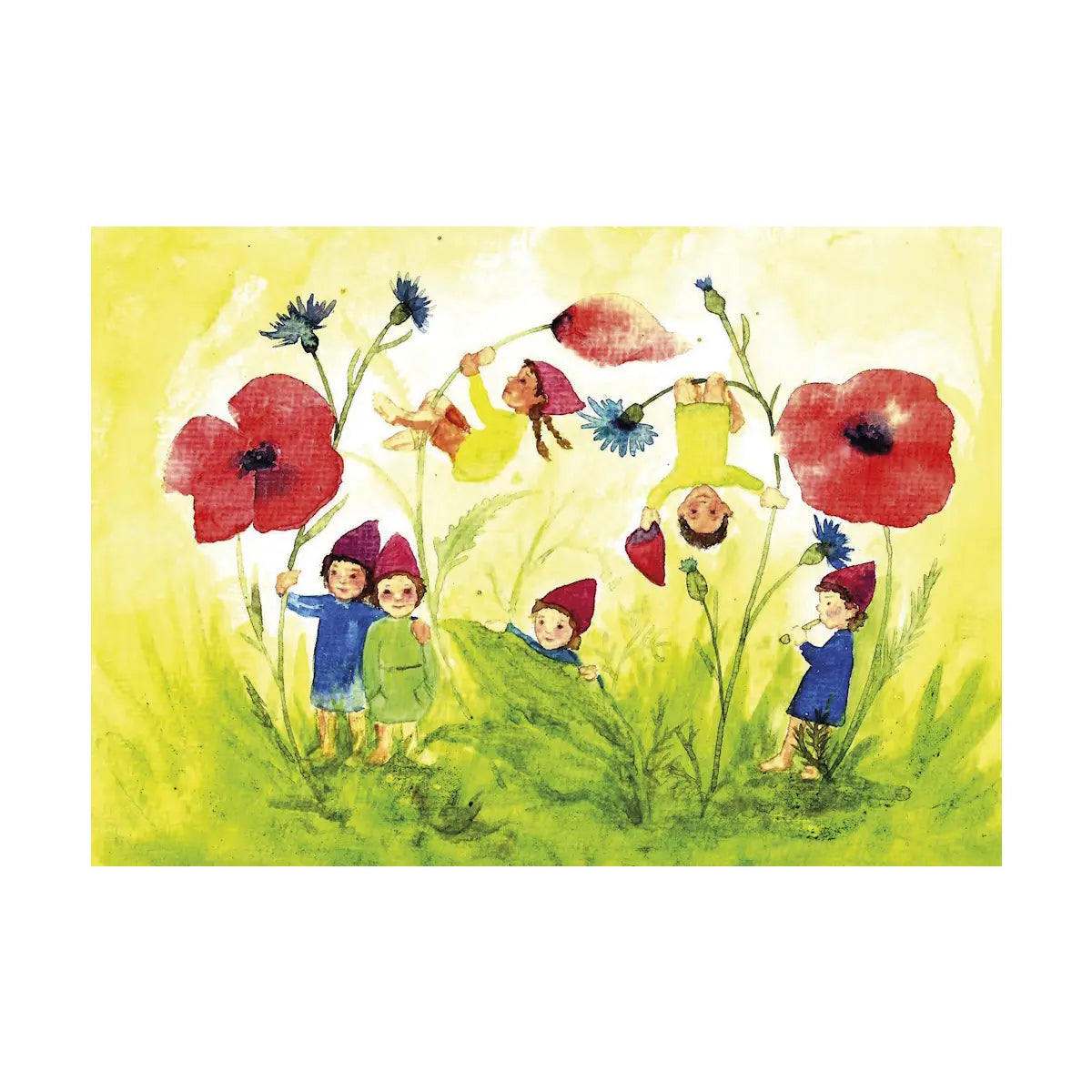 Wichtel auf der Blumenwiese