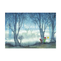 Postkarte Wichtel und Rehe im Nebel von Anne Hunold A6