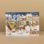 Adventskalender-Karte Angel Inn von Emily Sutton A5, aufgestellt
