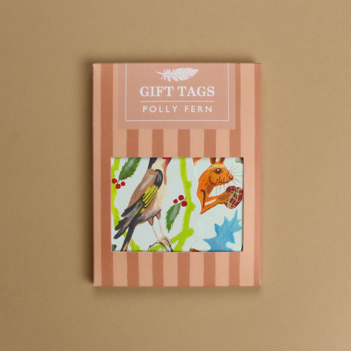 Geschenkanhänger Festtage von Polly Fern, Verpackung von vorn
