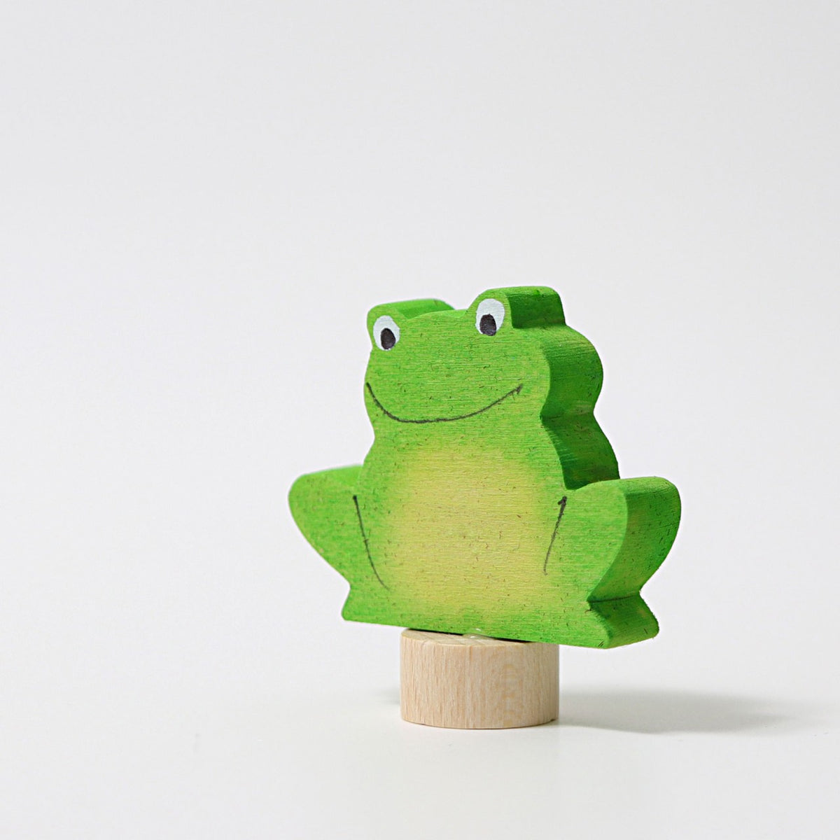 Grimm's Steckfigur Frosch auf dem Festtagsring, Foto