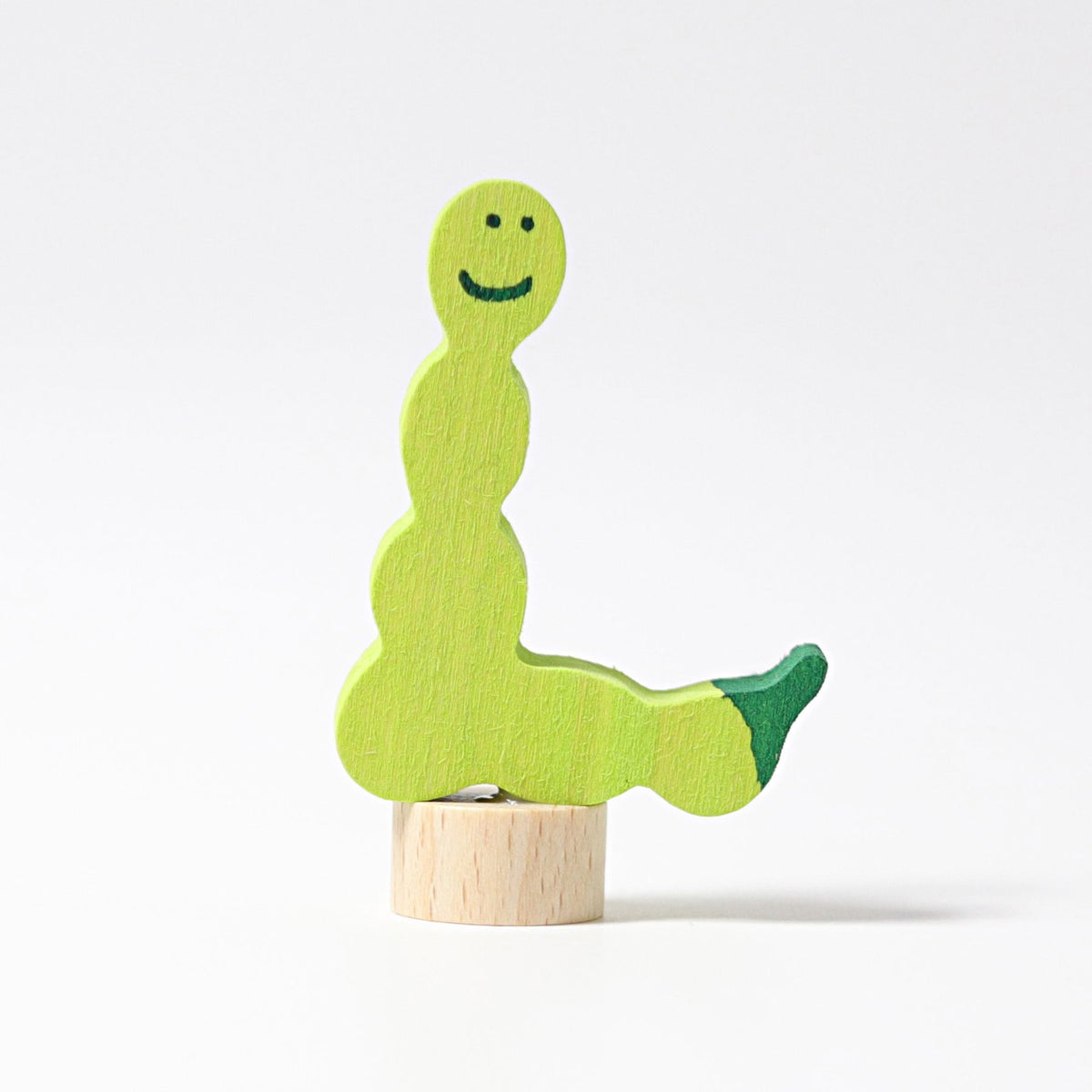 Grimm's Steckfigur Raupe auf dem Festtagsring, Foto