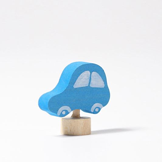 Steckfigur blaues Auto