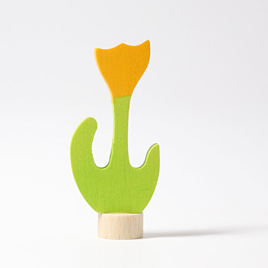 Steckfigur Tulpe gelb