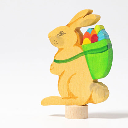 Steckfigur Hase mit Korb