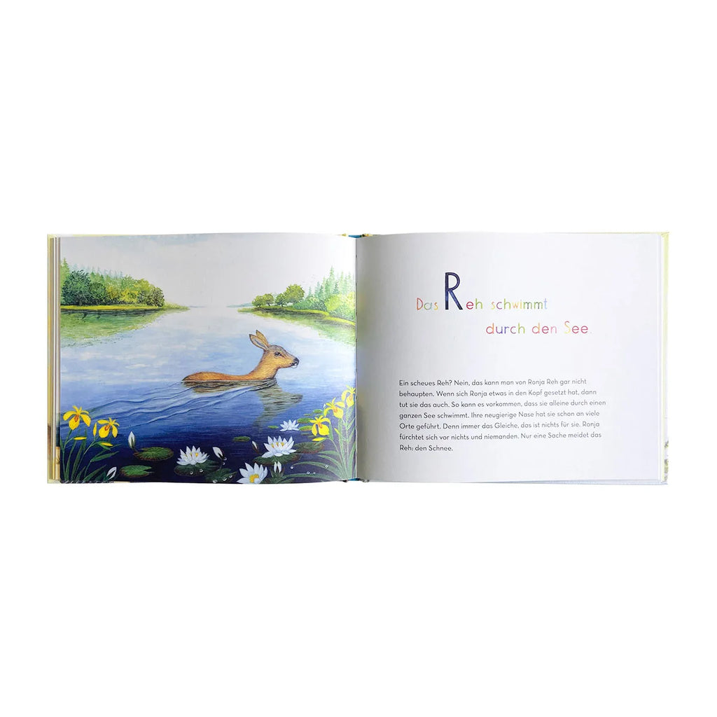 Atelier Baldrian & Hackel Bilderbuch Die kunterbunten ABC-Tiere, Blick ins Buch