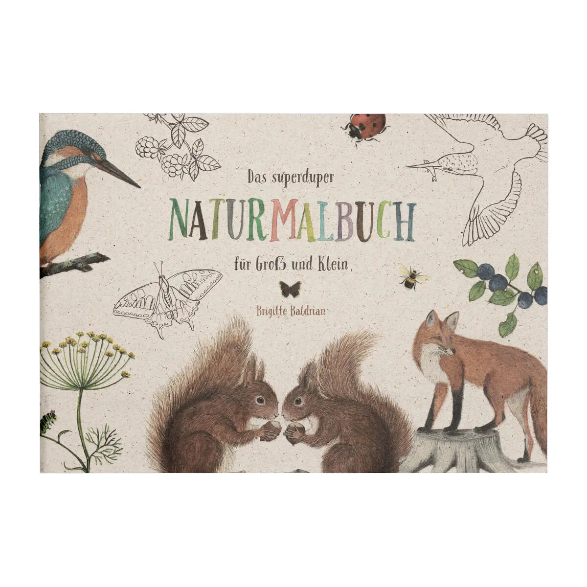 Naturmalbuch von Atelier Baldrian & Hackel, Titelbild