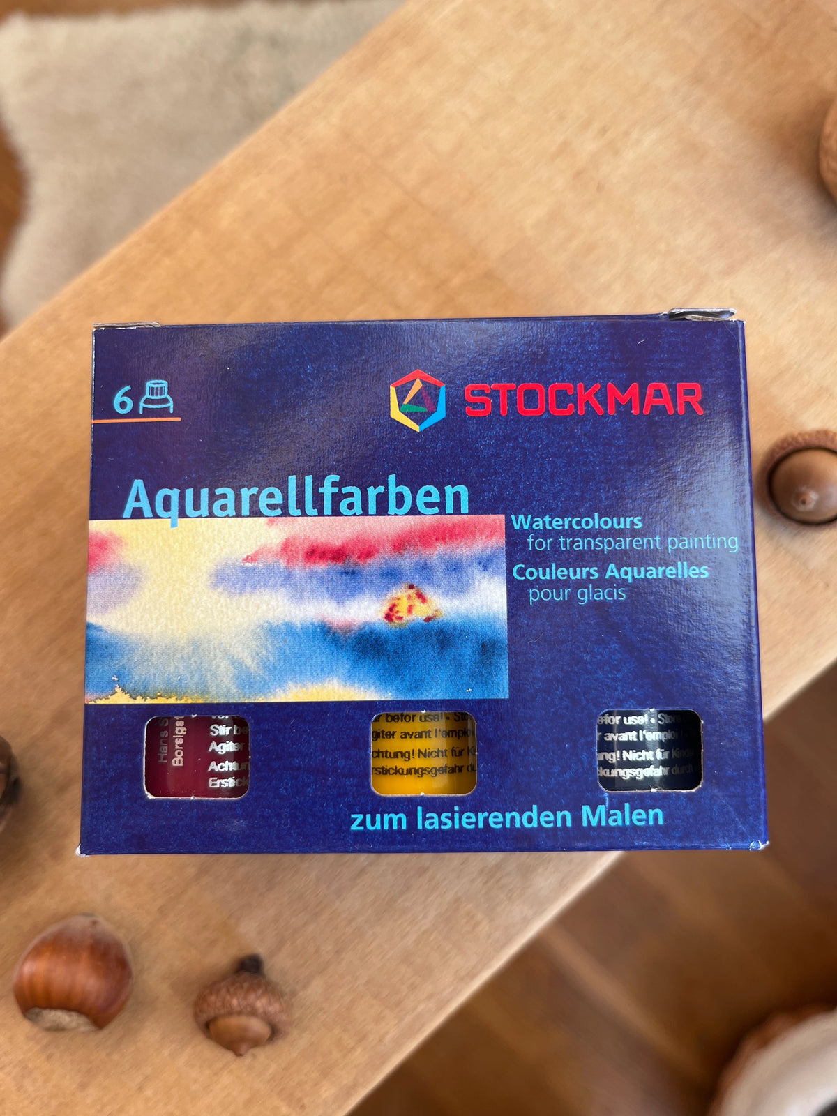 Stockmar Aquarellfarben Grundsortiment 6 Farben à 20 ml