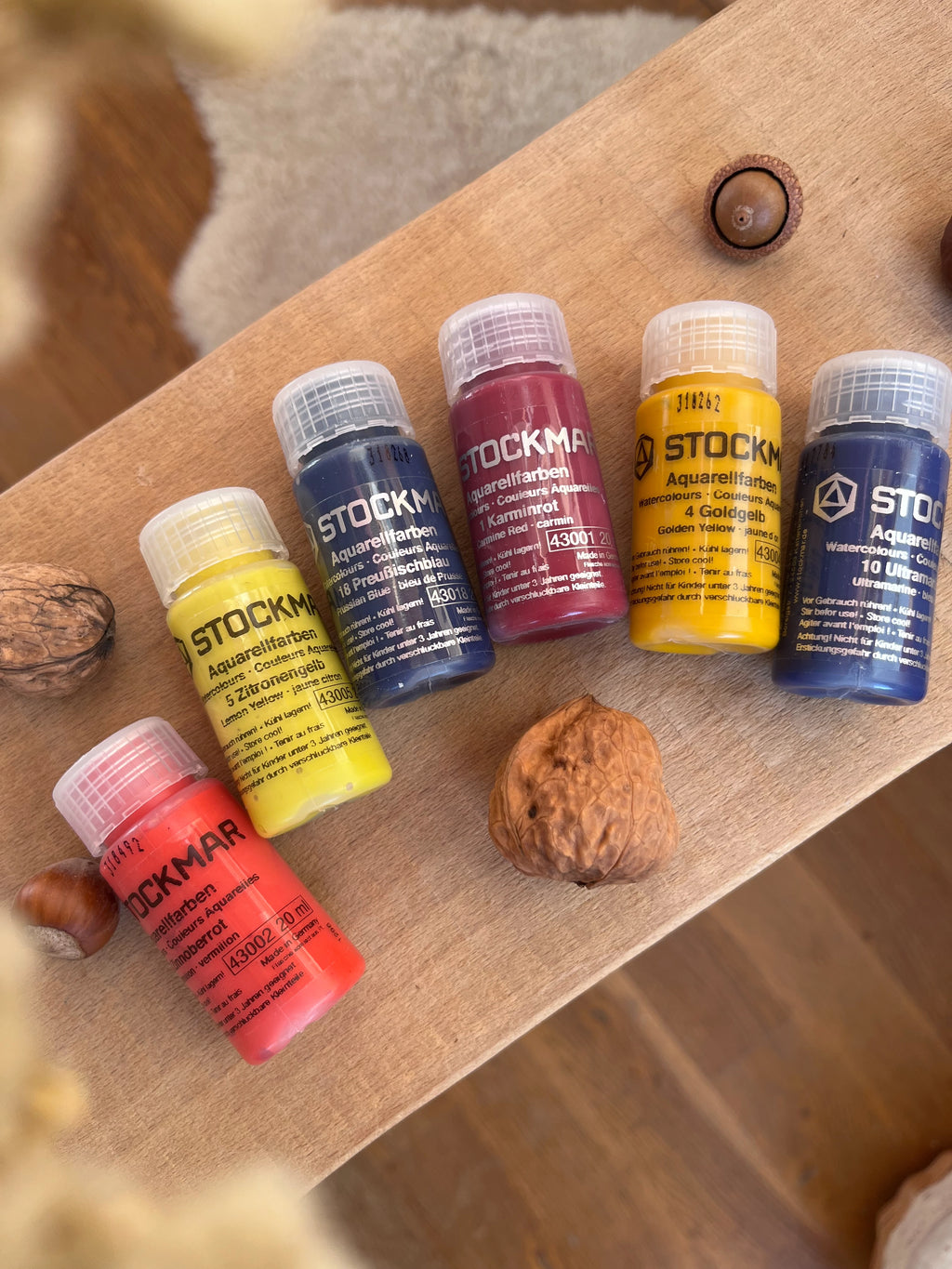 Stockmar Aquarellfarben Grundsortiment 6 Farben à 20 ml