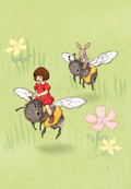 Postkarte Bienenabenteuer von Belle & Boo A6