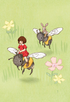 Postkarte Bienenabenteuer von Belle & Boo A6