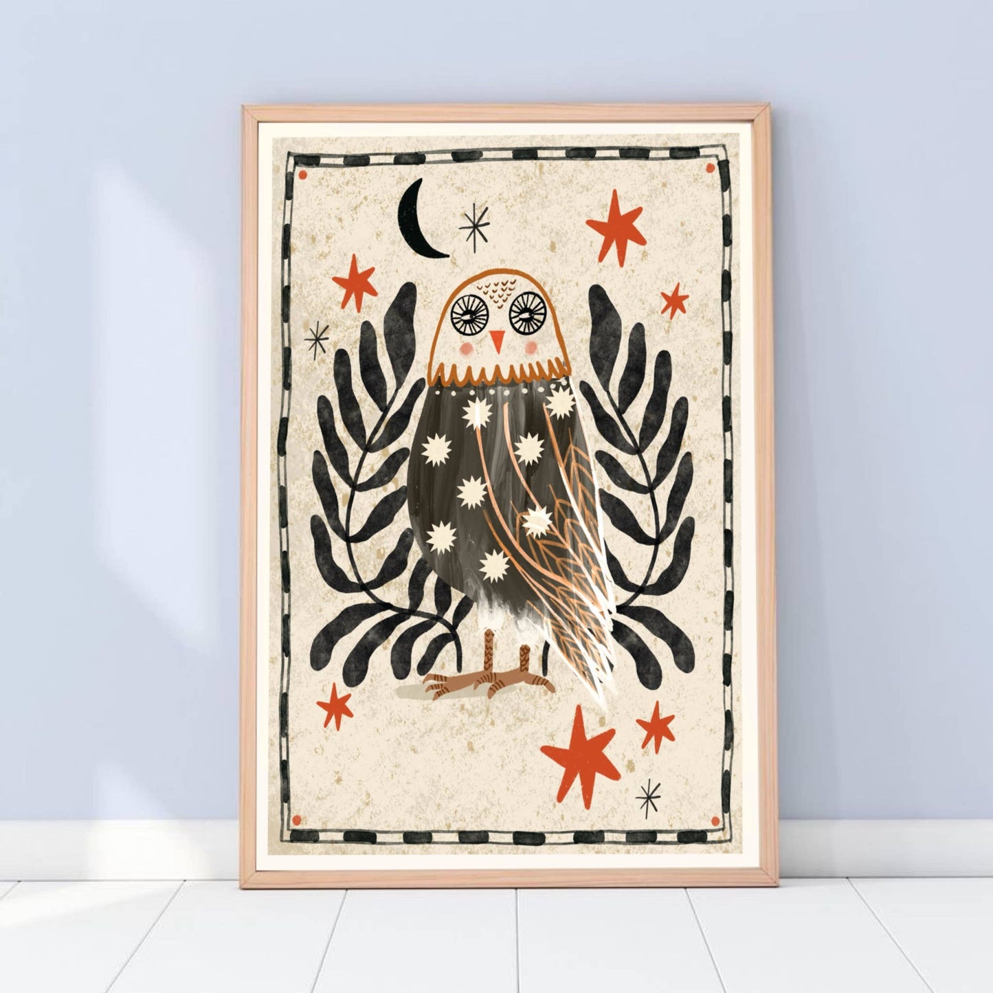 Print - Folk Eule