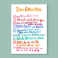 Postkarte Geburtstagswünsche zum Ankreuzen von Frau Ottilie A6