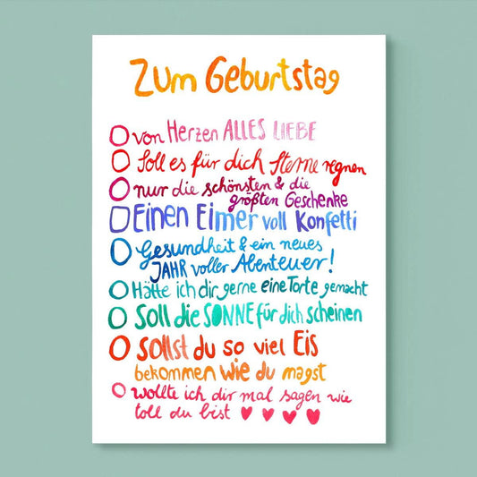 Geburtstagswünsche A6