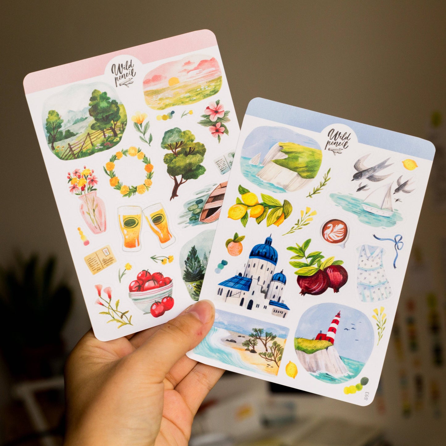 Stickerbogen - Sommer am Meer
