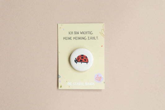 Button - Marienkäfer - Ich bin wichtig