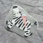 Bügelbild - Einschulung - Zebra