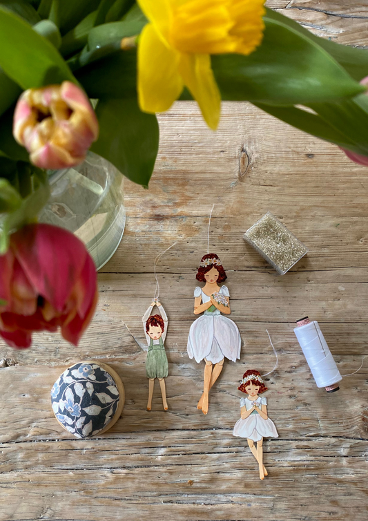 Bastelbogen - Anemonenfamilie